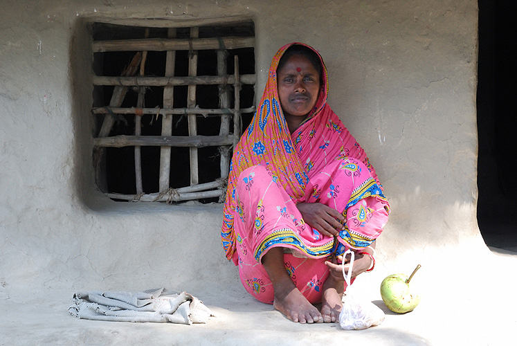 Bewohnerin der Sunderbans-Smpfe in Bengalen