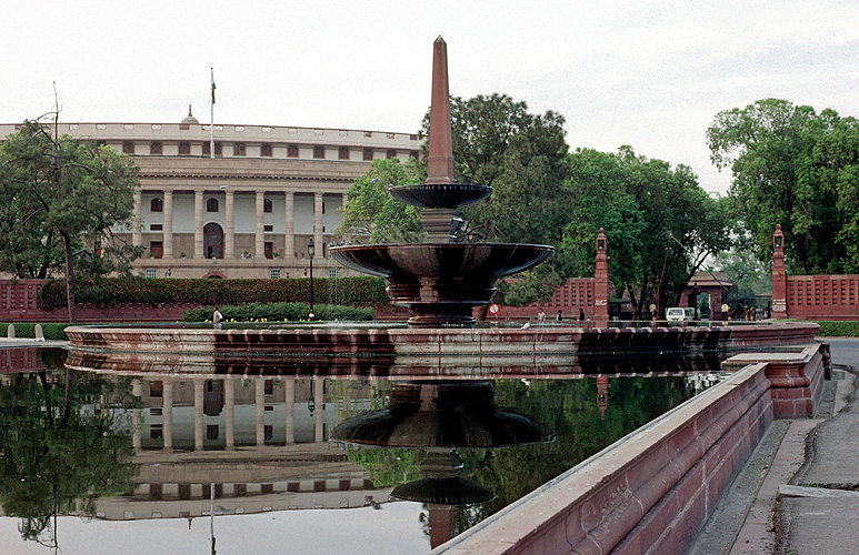 Parlamentsgebäude in Neu-Delhi