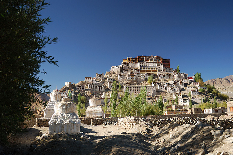  Das Kloster Thikse nahe der Hauptstadt Leh 