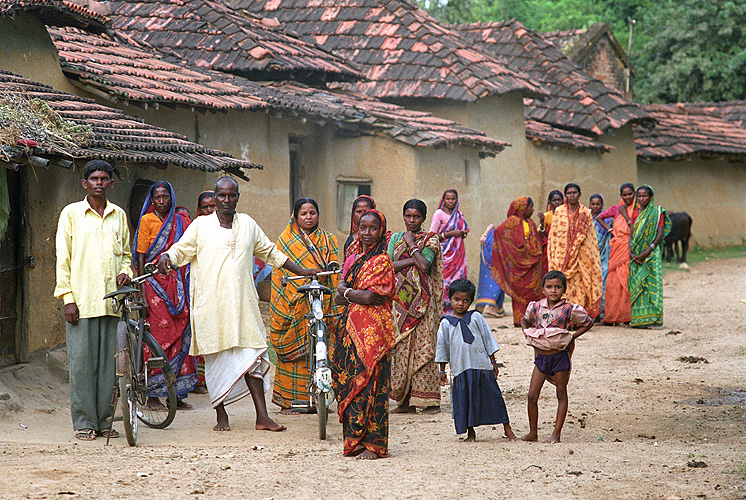 Dorfbewohner in West-Bengalen