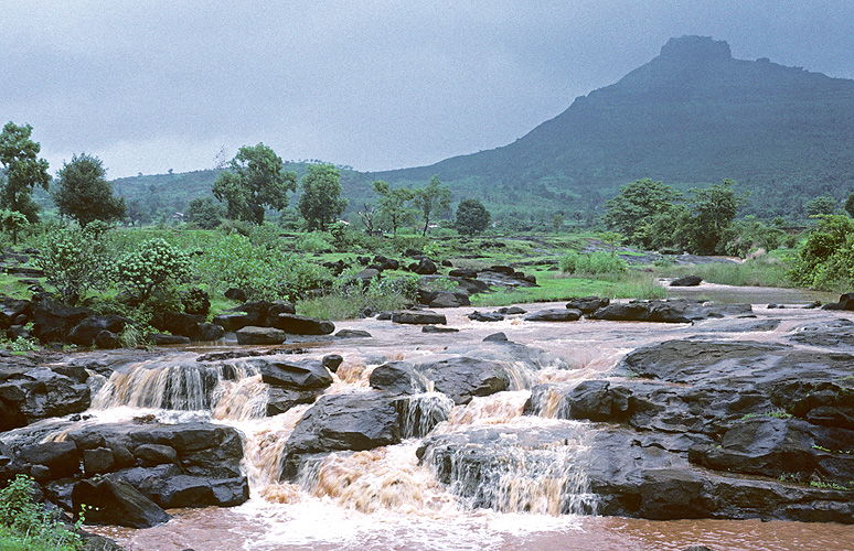 Flusslauf zur Monsunzeit in der Region um Pune - Western Ghats 15