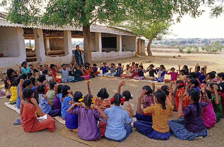 Open-Air-Schule nahe Hyderabad, Telengana