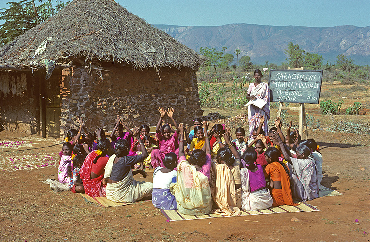 Selbsthilfegruppe von Frauen nahe Nellor, Andhra Pradesh