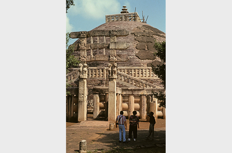 Der buddhistische Stupa in Sanchi nahe Bhopal - Geschichte 16