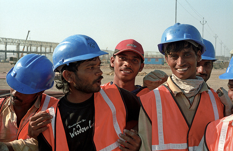Bauarbeiter in Pune