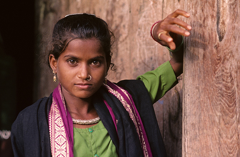  Mädchen vom Bhil-Volk, Madhya Pradesh