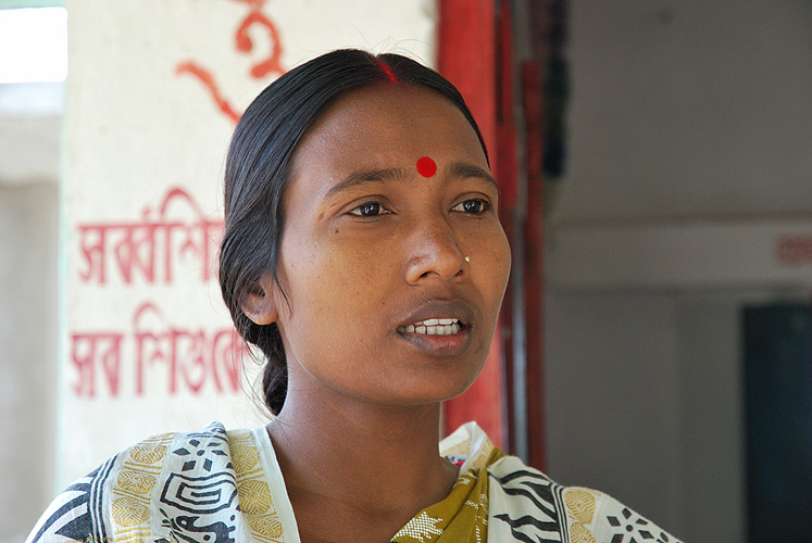 Dorfsprecherin im Sumpfgebiet Sunderbans, West-Bengal