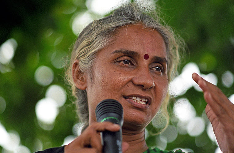 Medha Patkar führt die Protestbewegung im Narmada-Tal